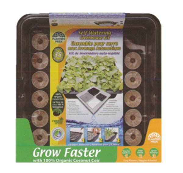 Planters Pride Self-Watering Greenhouse Kit, 35 Pellets