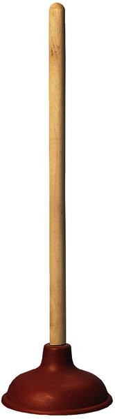 Waxman 6" Plunger With 19" Wooden Handle