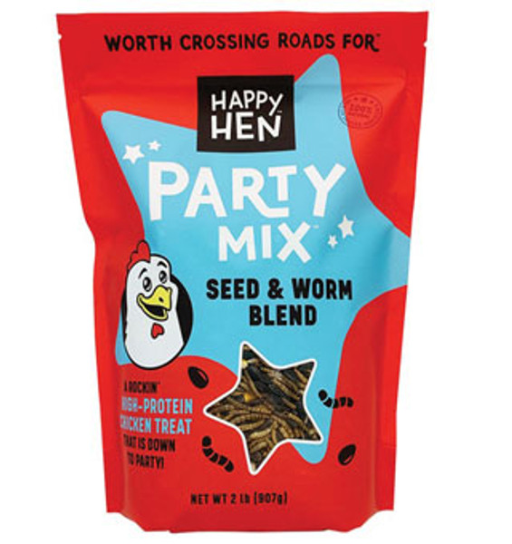 Happy Hen Party Mix Seed & Worm Blend, 2 lb