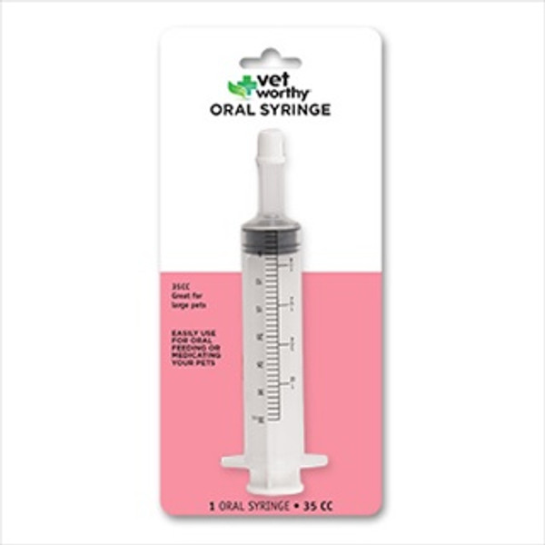 Vet Worthy Oral Syringe, 35cc