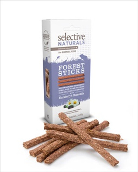 Selective Naturals, Forest Sticks, Blackberry & Chamomile, Snacks For Small Pets, 2.1 oz