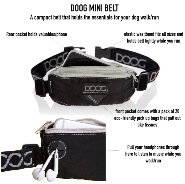 Doog Mini STRETCH Belt, Black