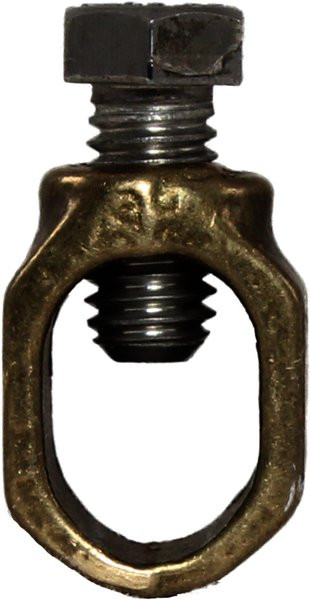 Powerfields Ground Rod Nut, 5/8" Brass (P-BGRC-1)