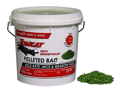 Tomcat 32360 Rodenticide,Green Pellets,4 lb. Pail