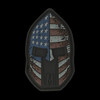 Maxpedition Stars and Stripes Spartan Helmet Patch Stealth