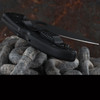 Spyderco Delica 4 Black Blade Part-Serrated