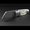 Andre de Villiers Micro Butcher MOP Damast Folding Knife