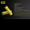 Nitecore NL2150 Rechargeable Battery