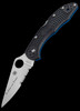 Spyderco Delica 4 Lightweight Thin Blue Line