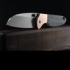 Kizer Deviant Green Micarta and Copper