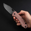 GiantMouse Grand Red Micarta Blackwash