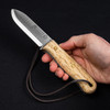 Joker BS9 Trampero Scandi Trapper Knife - Curly Birch