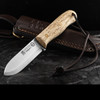 Joker BS9 Trampero Scandi Trapper Knife - Curly Birch