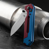 Kizer Hyper S35VN Blade Aluminium Red & Blue