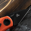 Twisted Assisted Bestech Tulip Black PVD Folding Knife Orange