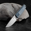 Kubey JL Blue Micarta Fixed Blade