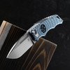 Midgards-Messer Shield Sights Blue Folding Knife