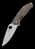 Spyderco Tenacious M4 Brown Folding Knife