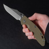 Hinderer XM-18 3.5" Bowie G10 Stonewashed Folding Knife