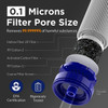 Membrane Solutions Water Filter Straw Blue