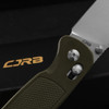 CJRB Shale Folding Knife Green