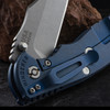 Hinderer XM-18 3.5" Bowie G10 Black/Blue Folding Knife