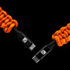 Dark Energy USB-C to USB-C Paracord Cable Orange