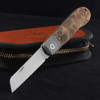 Wheat State Cutlery Peacemaker Burl Wood Folding Knife