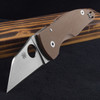 Spyderco Microjimbo Brown G10 Sprint Run Folding Knife