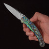 QSP Dolphin Abalone Folding Knife
