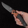 Benchmade 15085BK-04 Mini Crooked River Burnt Copper DLC Folding Knife