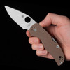 Spyderco Native 5 Brown G10 Sprint Run Folding Knife