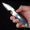 Rosecraft Zambezi Blue Micarta Folding Knife