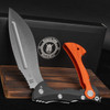 MM Folding Kukri Orange Folding Knife