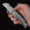 Twisted Pallas Aluminium Utility Knife Grey