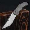 JD Knives Palladium Stonewashed Titanium Custom Knife
