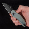 Twisted Assisted Fortis Sheepsfoot Blackwash Jade Folding Knife