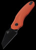 Twisted Assisted Fortis Sheepsfoot Blackwash Orange Folding Knife