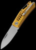 Midgards-Messer Carabiner Folding Knife Yellow