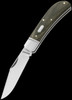 Rosecraft Hatchie River Jack Brown Micarta Folding Knife Green