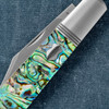 Jack Wolf Knives Gateway Barlow Abalone Folding Knife