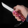Jack Wolf Knives Pioneer FIXedc Red Abalone Fixed Blade