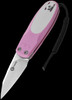 Civivi Purr G10 Pink and Ivory Satin Folding Knife