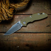 Hinderer XM-18 3.0 Bowie OD Green G10 Stonewashed Folding Knife