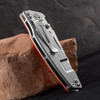 Hinderer Eklipse Skinny Spear Point Orange G10 Folding Knife