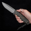 TRC Harpoon Night Storm Carbono Fibre Fixed Blade