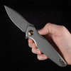 Spartan Pandia Bronze Damascus Folding Knife