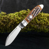 RoseCraft Tanasi Lake Tear Drop Dapper Jigged Bone Folding Knife