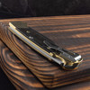 Buck 112 Slim Heritage Elite Ebony Brass Folding Knife