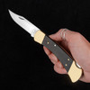 Buck 110 Slim Heritage Elite Ebony Brass Folding Knife